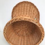 Fauteuil en osier tressé années 50/60