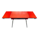 Vintage red formica table from the 60s with extensions