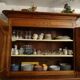 magnificent two-body buffet from the 18th century in walnut – an exceptional antique piece