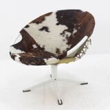Circle s Lusch Erzeugnis 1960 calfskin leather chair