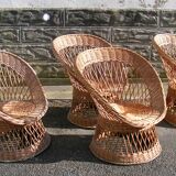 Rattan basket chairs