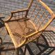 Ensemble de 2 chaises et table en rotin