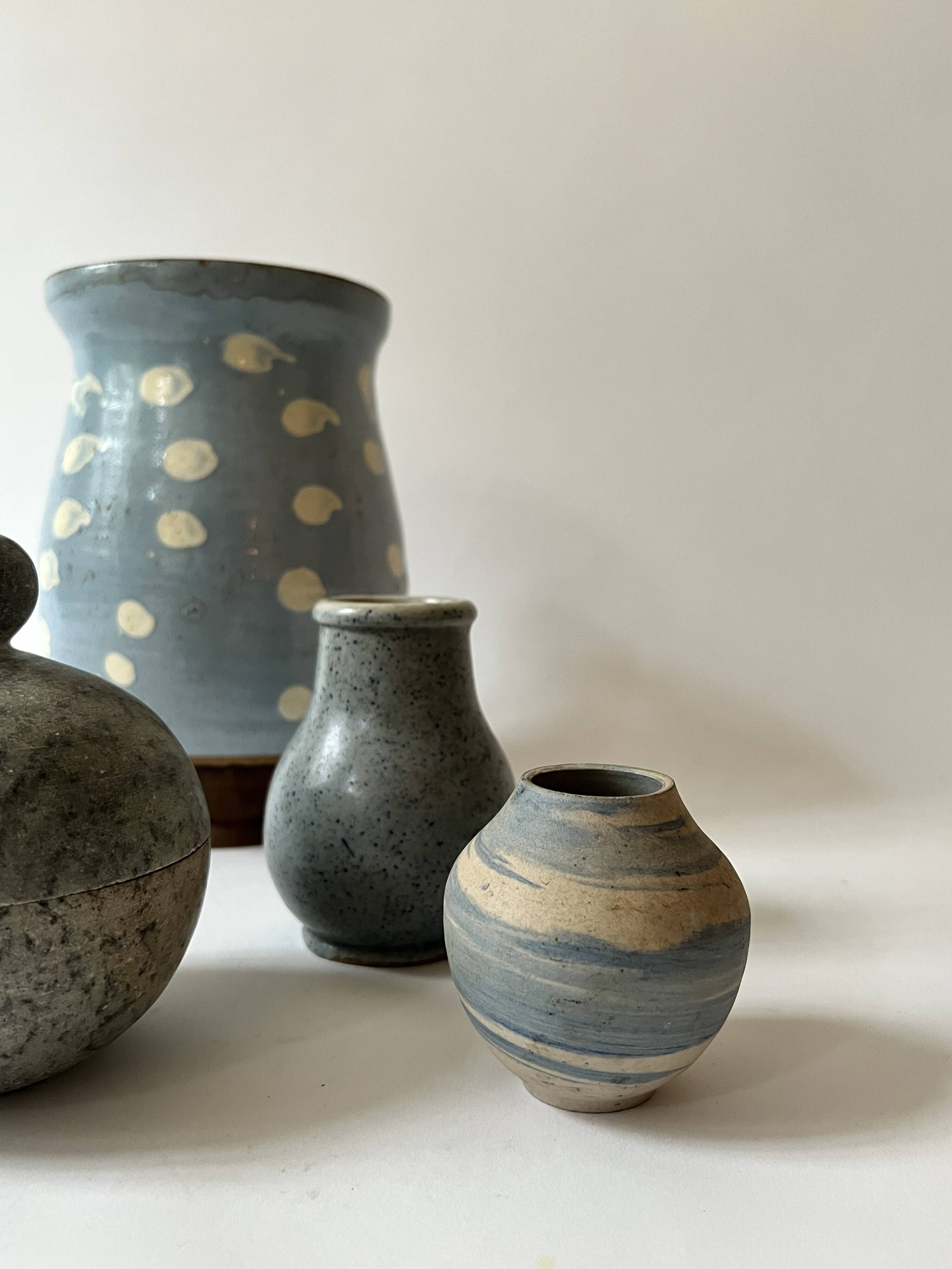 Set of 2 handmade ceramic vases