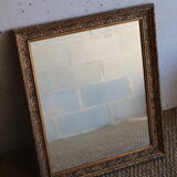 Miroir ancien en bois et stuc