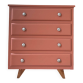 Commode vintage colorée