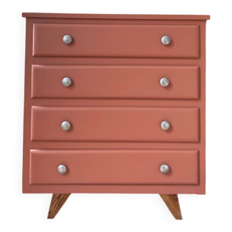 Commode vintage colorée