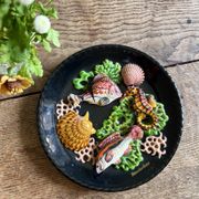 Vintage decorative plate in majolica