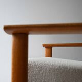 Scandinavian oak armchair