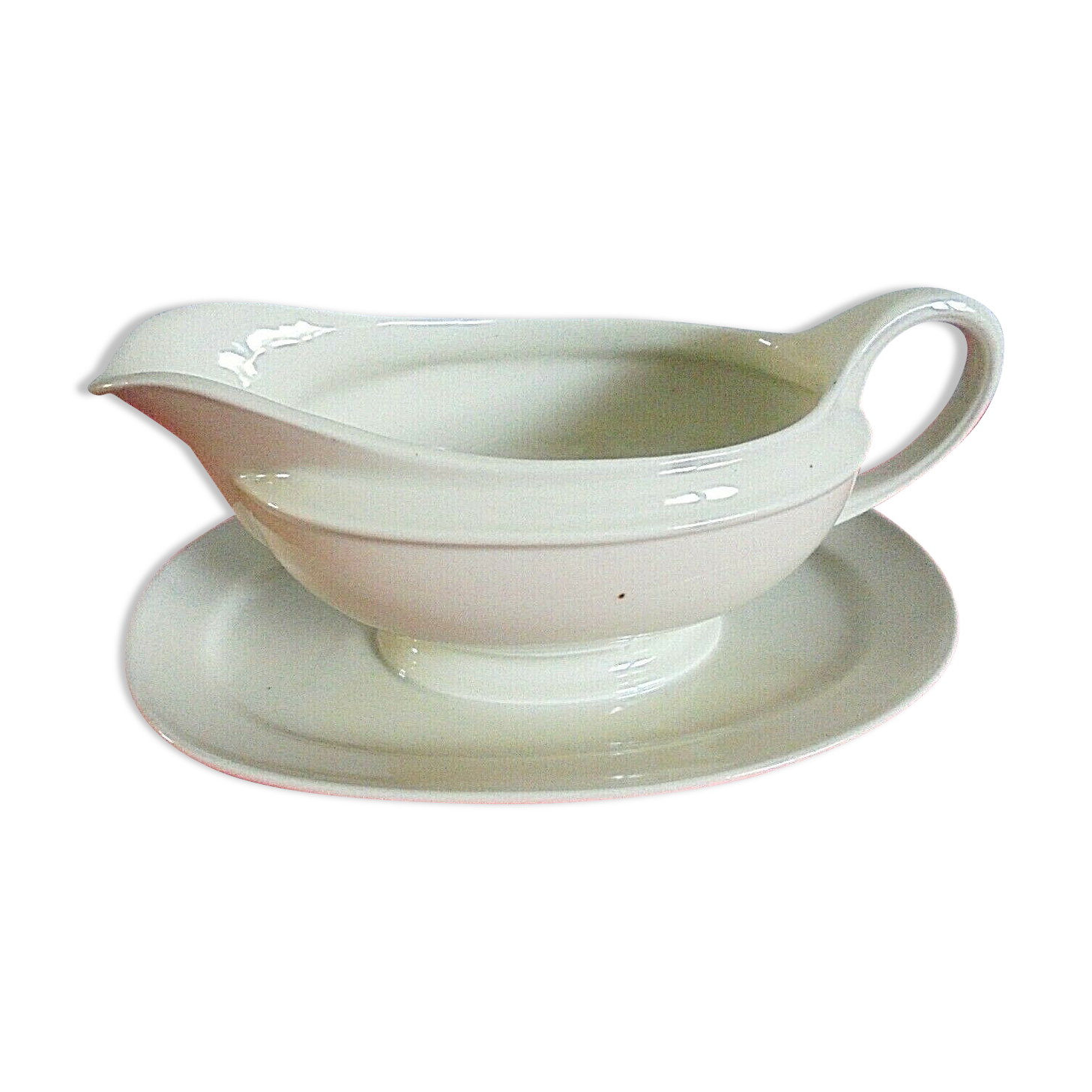 White ceramic saucière Hutschenreuther Hohenberg Evelyn US