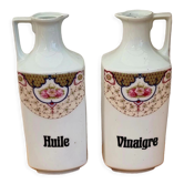 Lot de 2 bouteilles vinaigre et huile Epiag