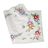 Hand embroidered napperon