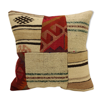 Pechwork pillow, cushion cover 45x45 cm