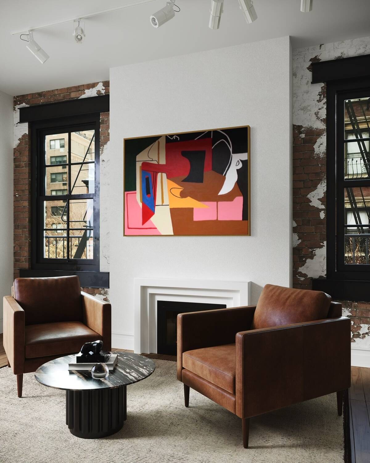 Contemporary abstract geometric forms No7