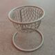 Set of egg basket and two small baskets for boiled eggs.