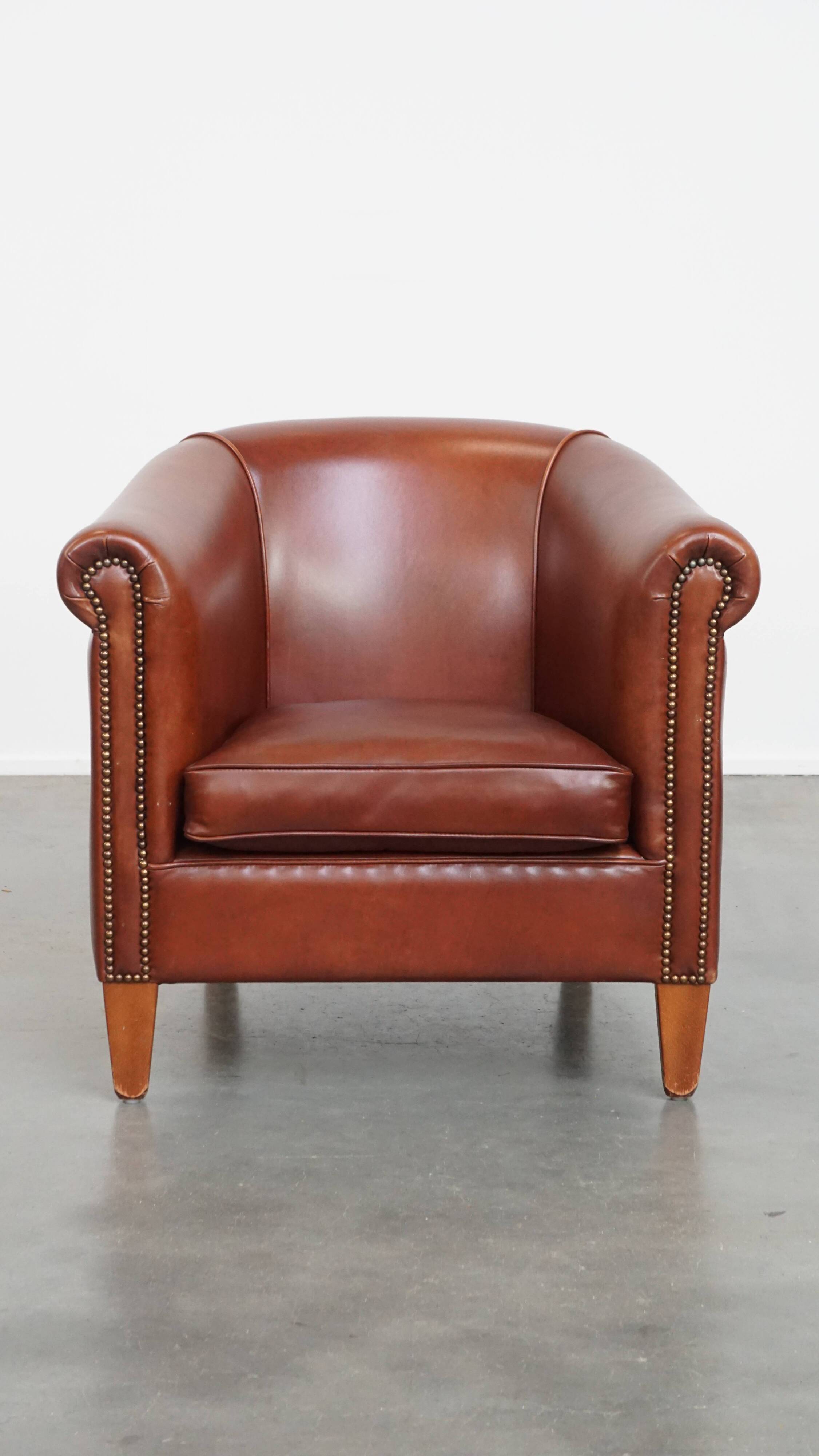 Club Chair in Cowhide Leather