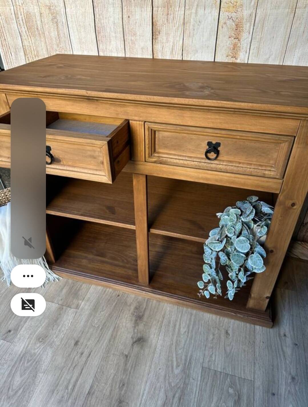 Solid wood sideboard