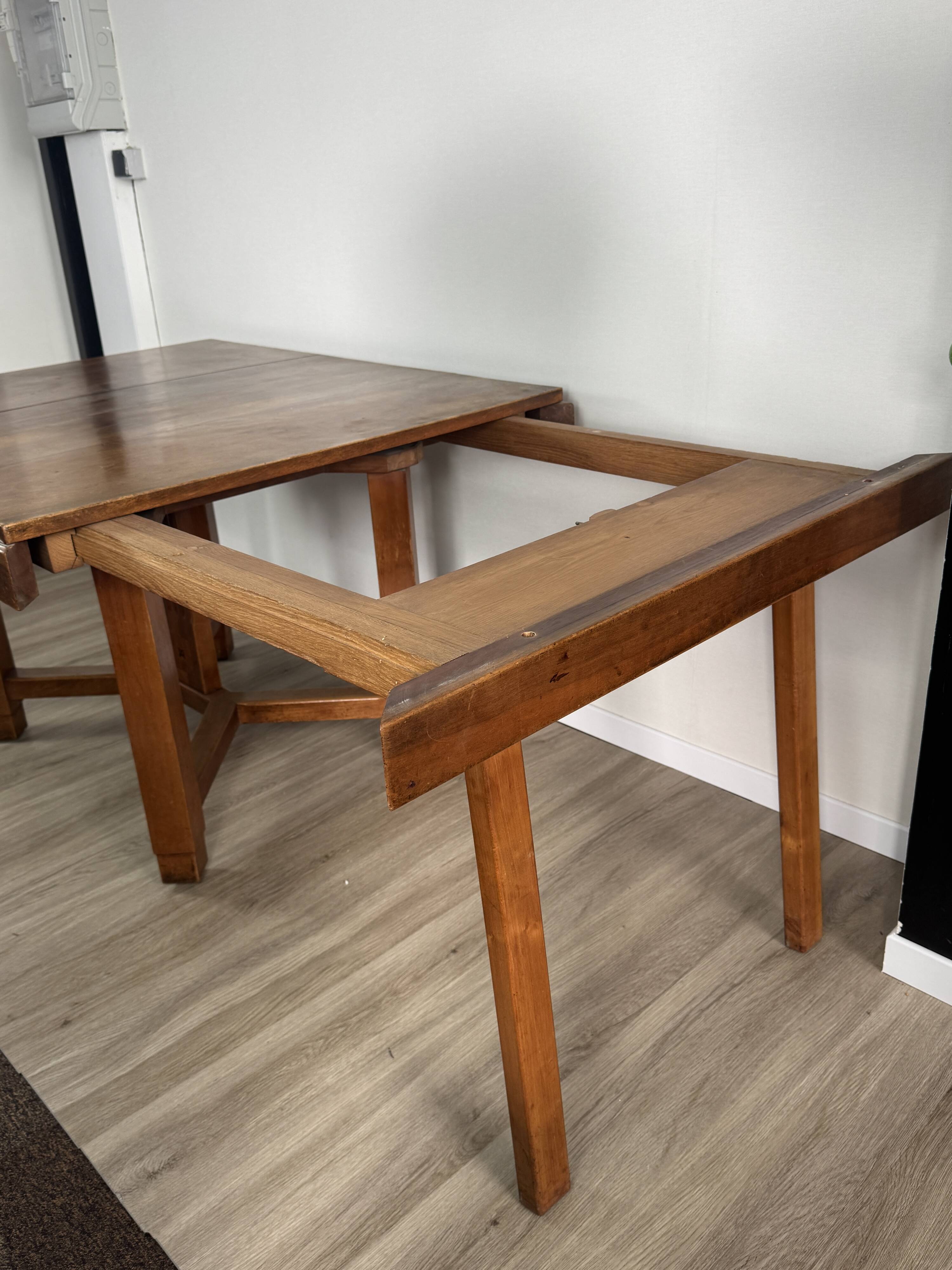 Art Deco dining table — Stamped Maurice Alet (1925–1935)