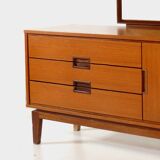 Vintage mid century modern dressing table in teak, 1960s