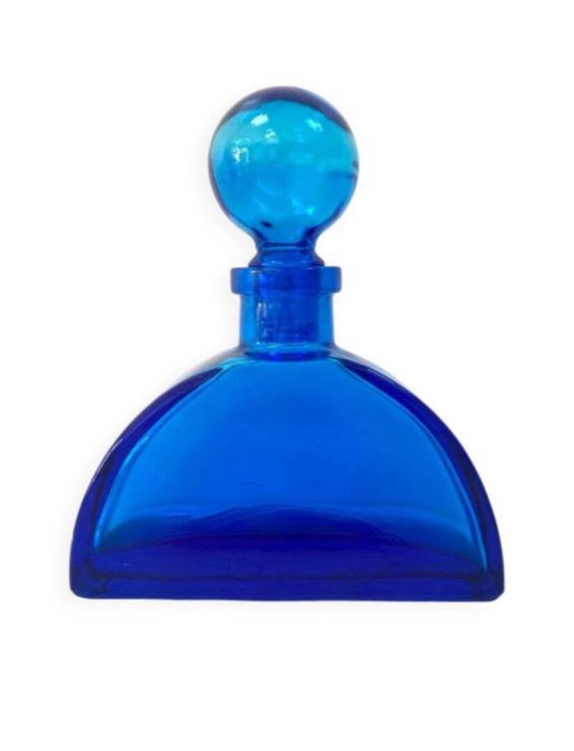 Antique XL bottle / Cobalt blue glass vase