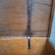 Oak chest with moulded panels – rustic work – 18th century