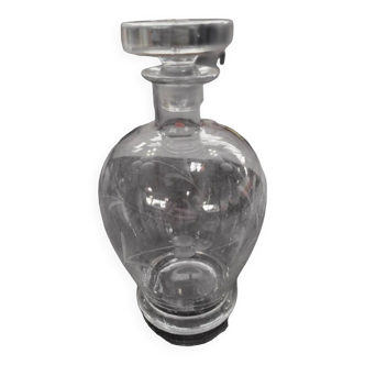 Vintage engraved glass carafe