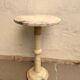 White marble pedestal table