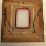 Frame XIX gilded stucco wood decoration acanthus leaves painting painting