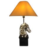 large “Horse” lamp, nickel silver