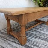 Solid oak farmhouse coffee table