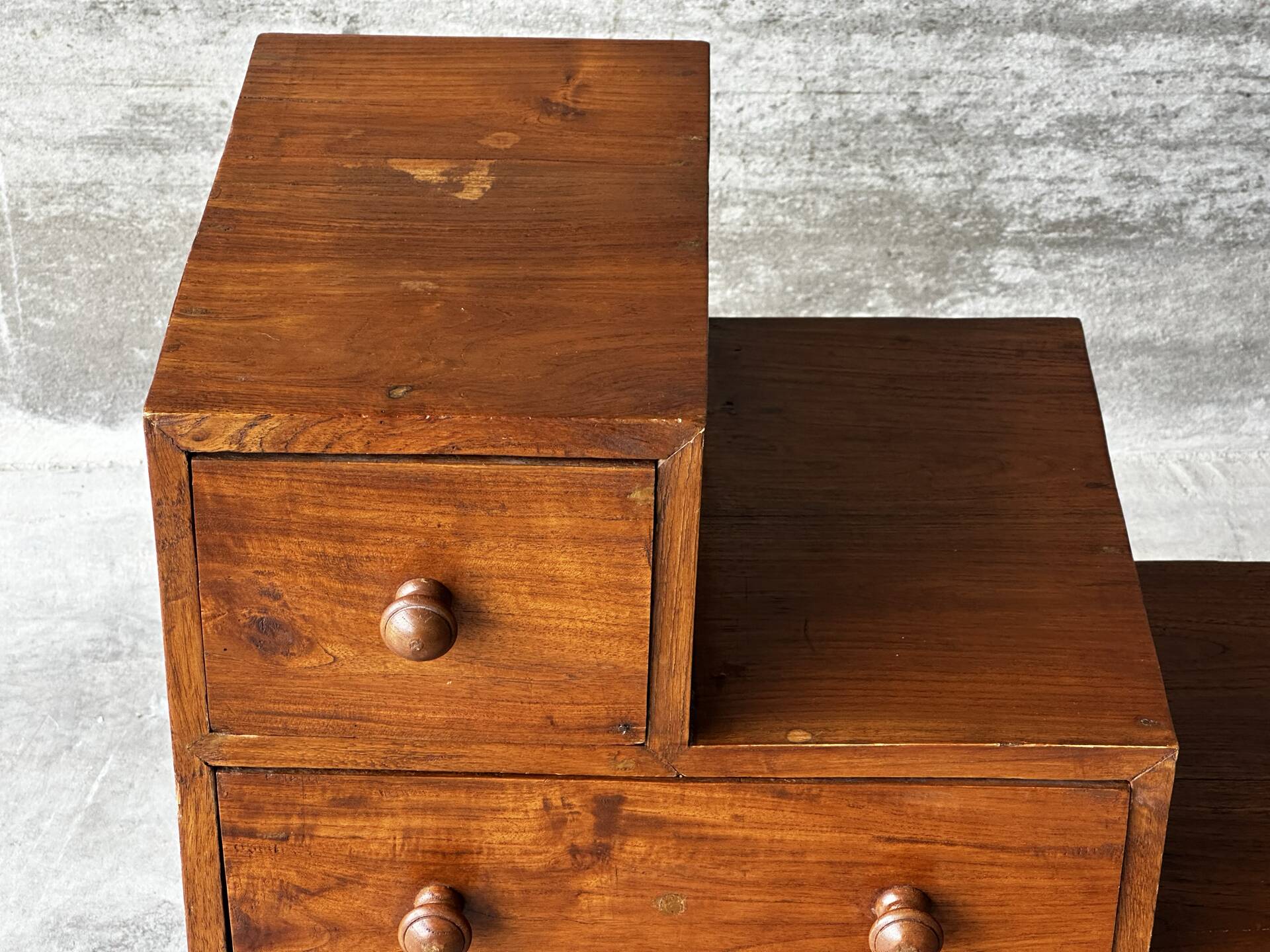 Mid-Century Japanese staircase furniture in solid wood