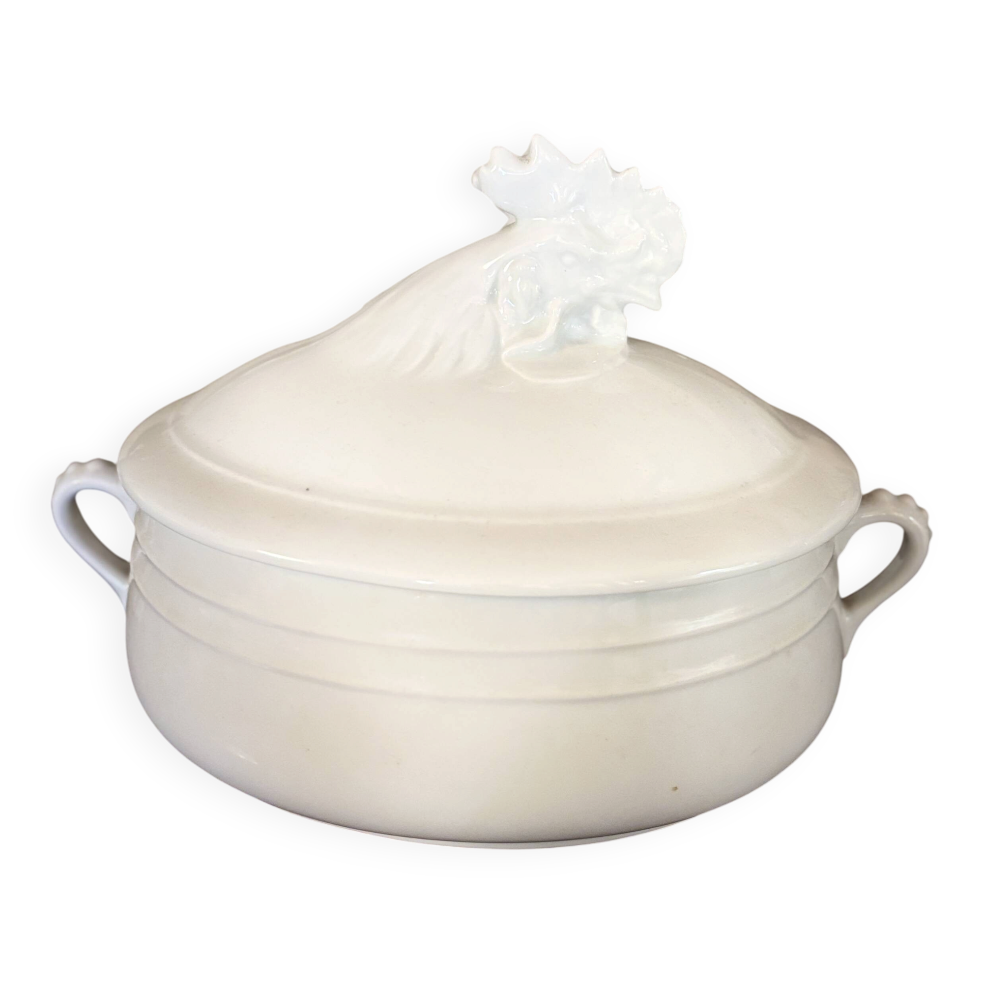 Terrine/soup tureen rooster's head
