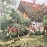 Oil painting on isorel signed M. Höpflinoer, Impressionist.