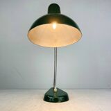 Mid-century green metal ministerial desk lamp by A. R. Torino, Italy, 1950s.