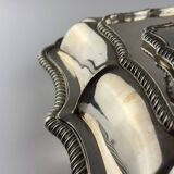 Antique silver-plated serving dish from Sheffield, early 20th century, England.