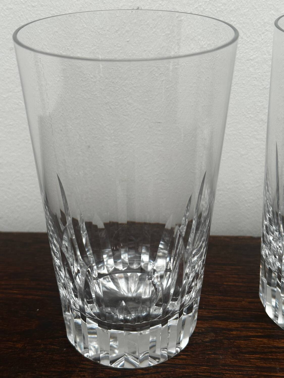 4 Baccarat Crystal Orangeade Glasses stamped Casino Model
