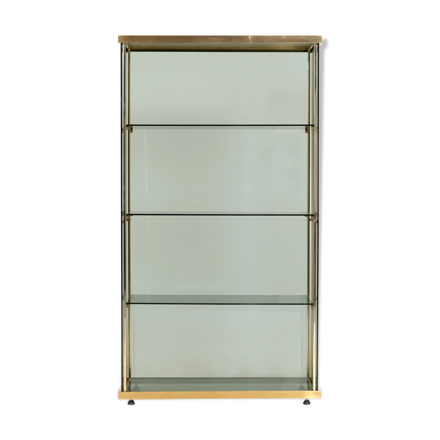 1960's glass and brass library