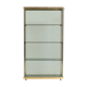 1960's glass and brass library