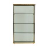 Vitrine 1960 verre et laiton