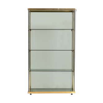1960's glass and brass library