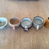 5 tasses en grès