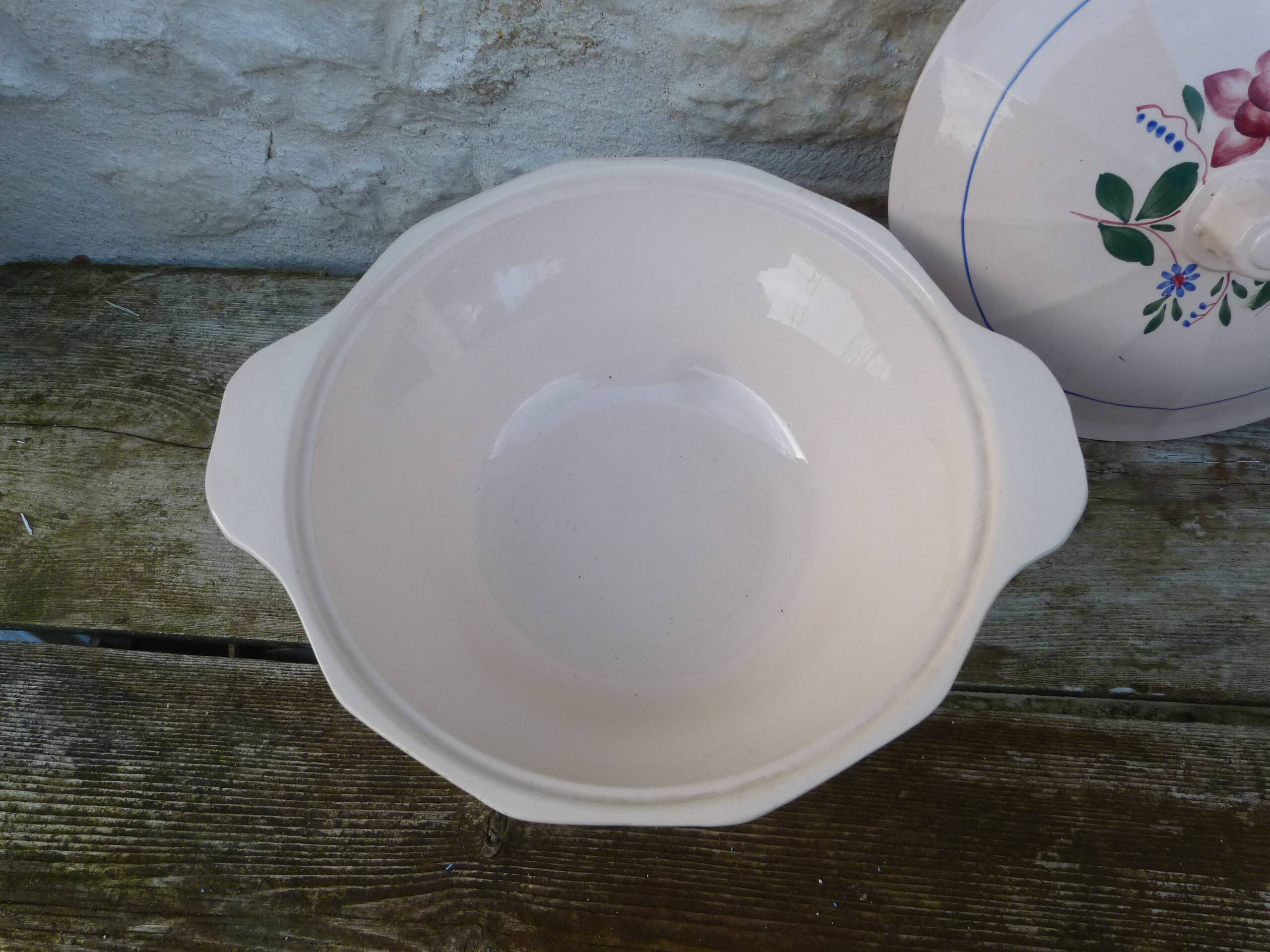 Old Digoin ceramic soup tureen