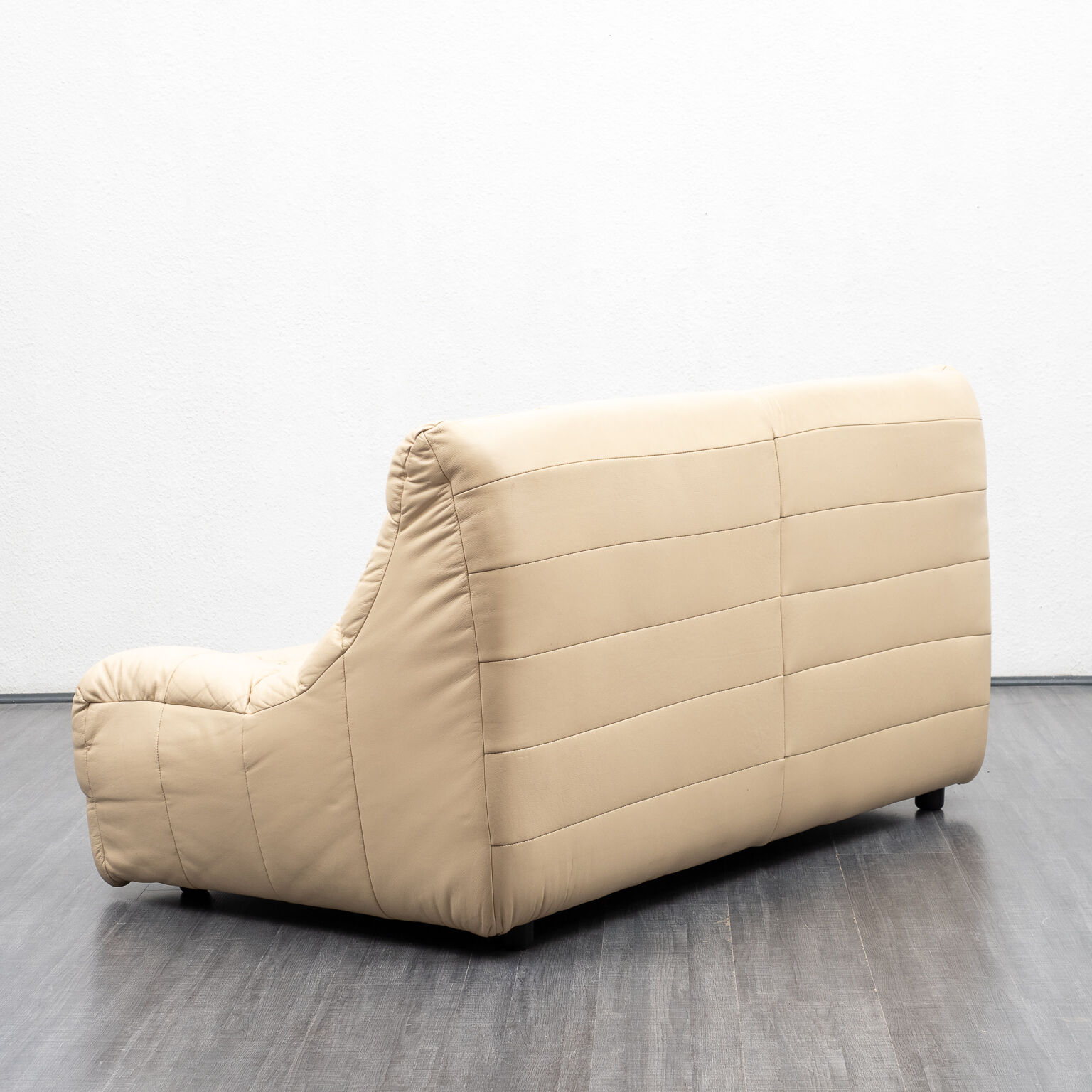 Two-seater sofa, vintage, leather, Musterring edition Germany