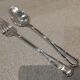 Silver-plated metal stew fork and spoon by silversmith Ercuis Valencay