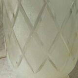 Glass vase frosted decoration diamond art deco
