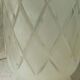 Frosted glass vase with diamond pattern Art Deco