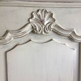 Louis XV style sideboard in cherry wood, revamped with Versailles parquet flooring