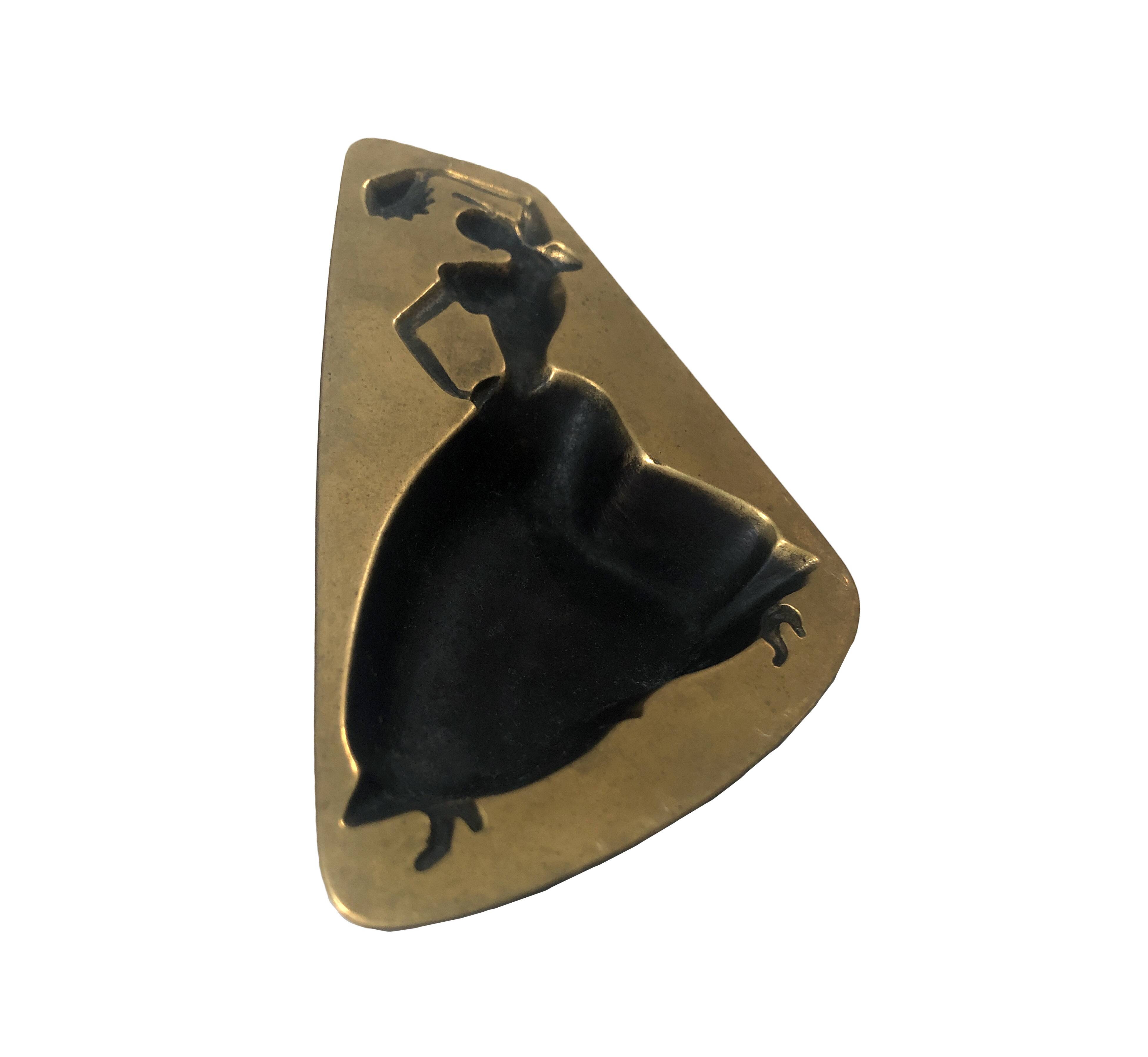 Vintage ashtray • gitanes • solid copper • max ponty • 1950-1960