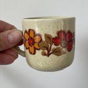 6 Weidmann Italian porcelain cups and saucers with floral design