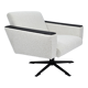Fauteuil vintage Deutsche Democratic Republic DDR, années 1960, Bouclé blanc