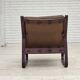 1970s, Norwegian lounge chair, brown furniture leather.